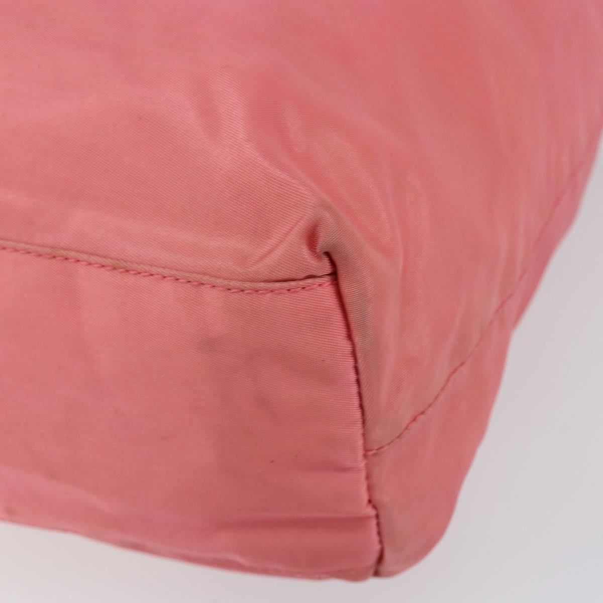 PRADA Tote Bag Nylon Pink Auth 148788
