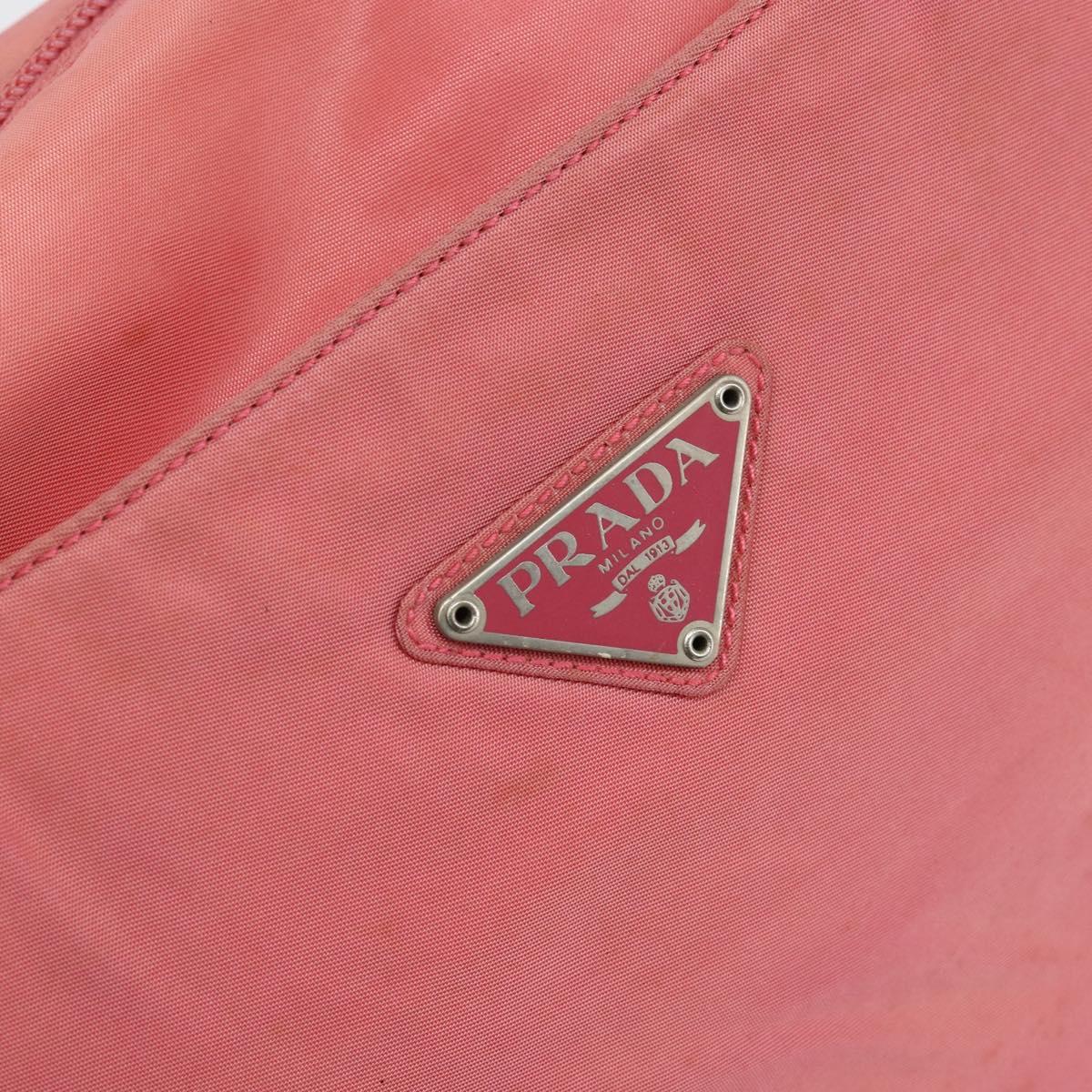 PRADA Tote Bag Nylon Pink Auth 148788