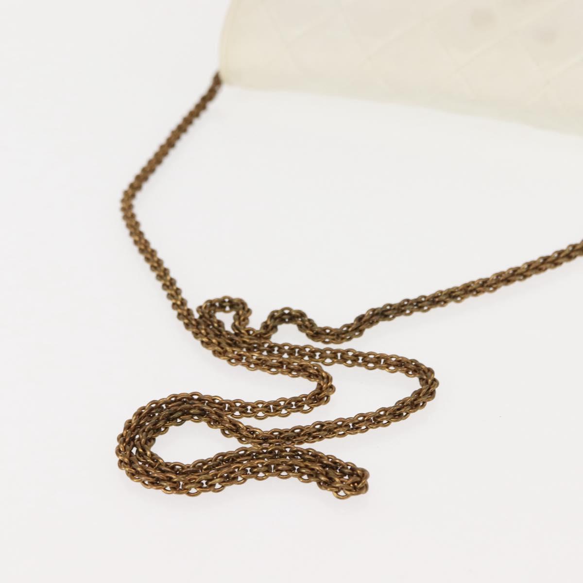 CHANEL Matelasse Chain Shoulder Bag Lamb Skin White Gold CC Auth 148797