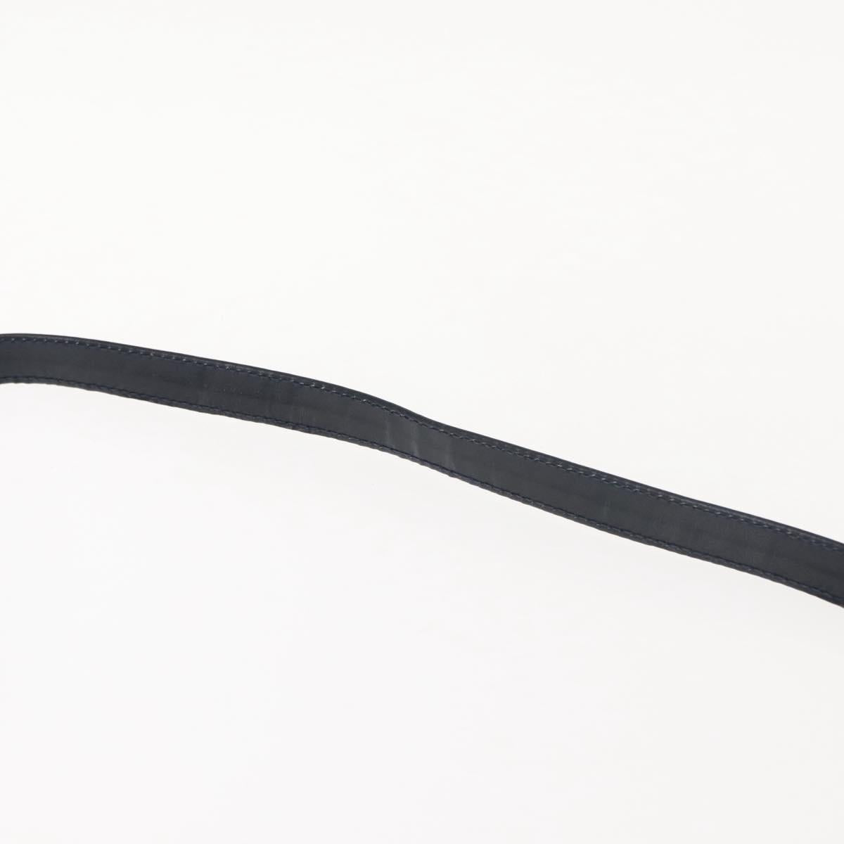 GUCCI GG Canvas Sherry Line Shoulder Bag Navy Gold Red Auth 148806