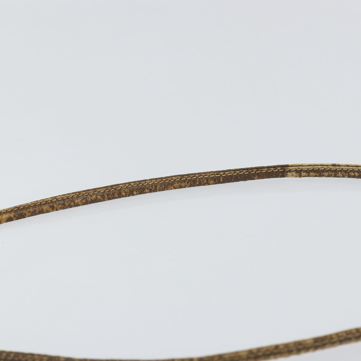 GUCCI GG Supreme Web Sherry Line Bag PVC Beige Gold Red 89 02 066 Auth 148808