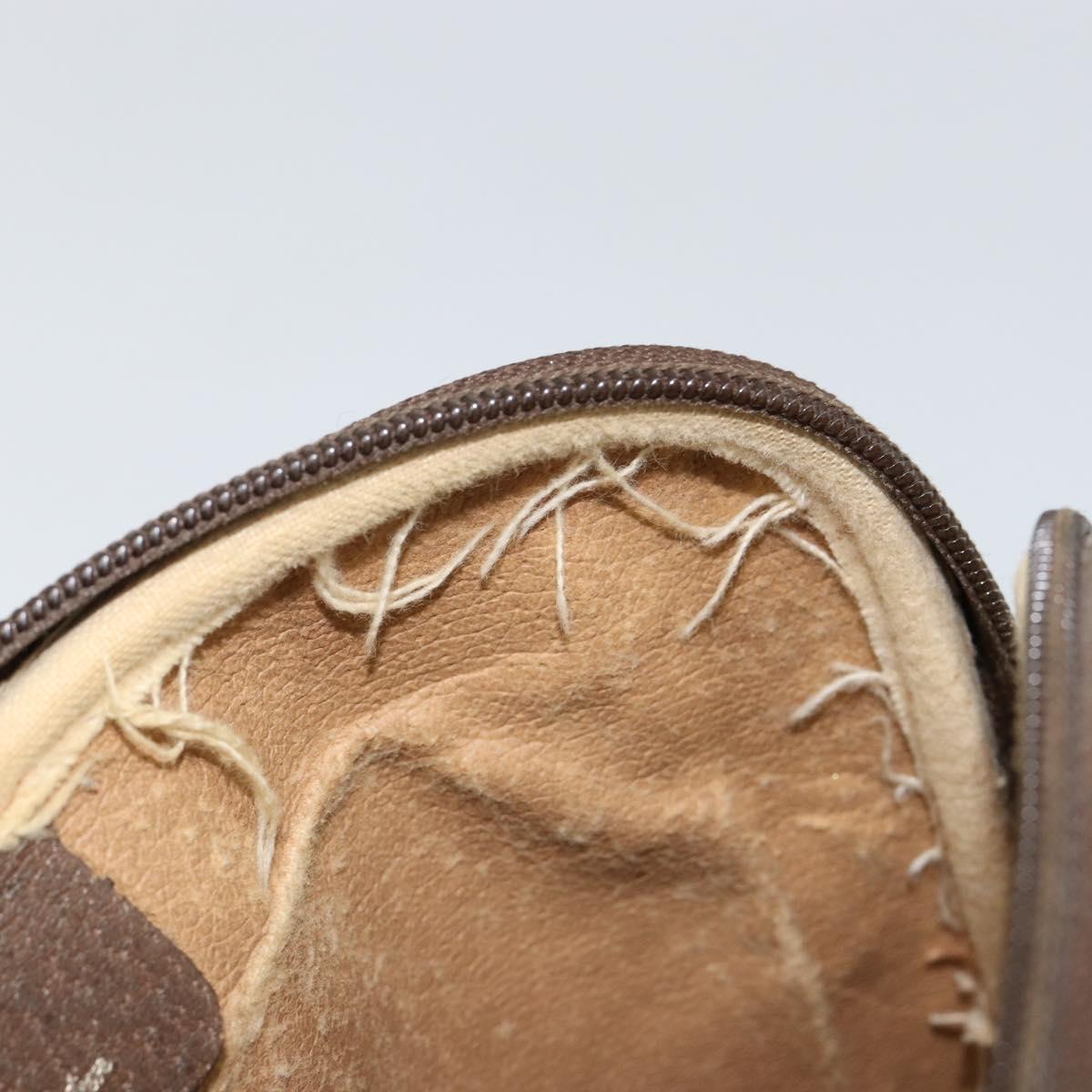 GUCCI GG Supreme Shoulder Bag PVC Beige Gold 97 02 068 Auth 148809