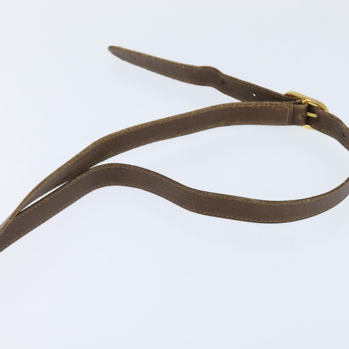 GUCCI GG Supreme Web Sherry Line Bag PVC Beige Gold 116 02 076 Auth 148812