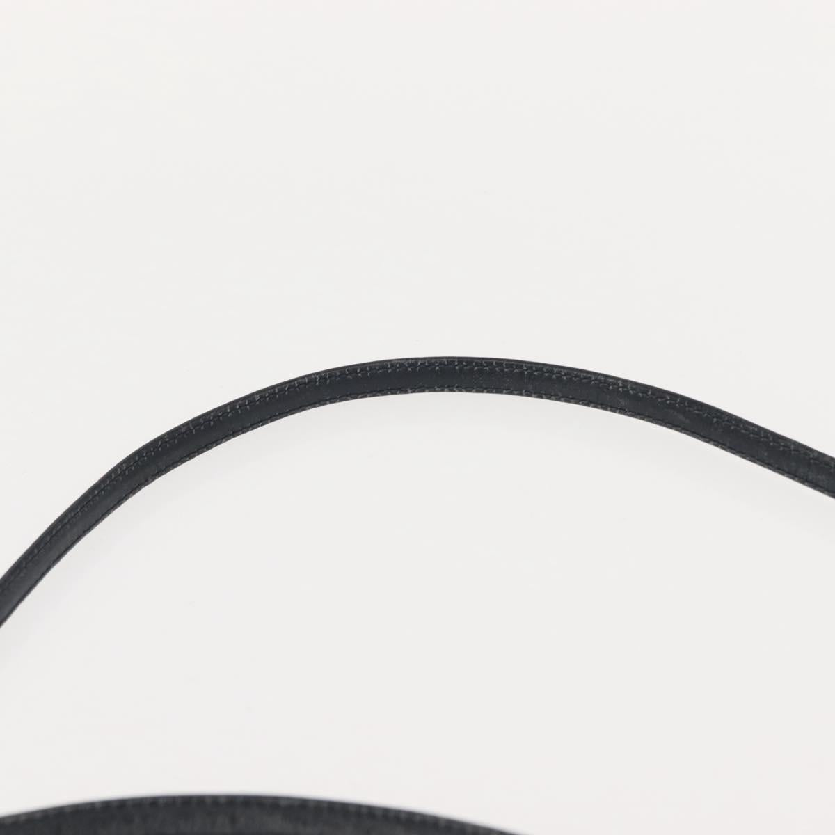 GUCCI Micro GG Supreme Bag PVC Leather Navy Gold 007 58 0014 Auth 148813