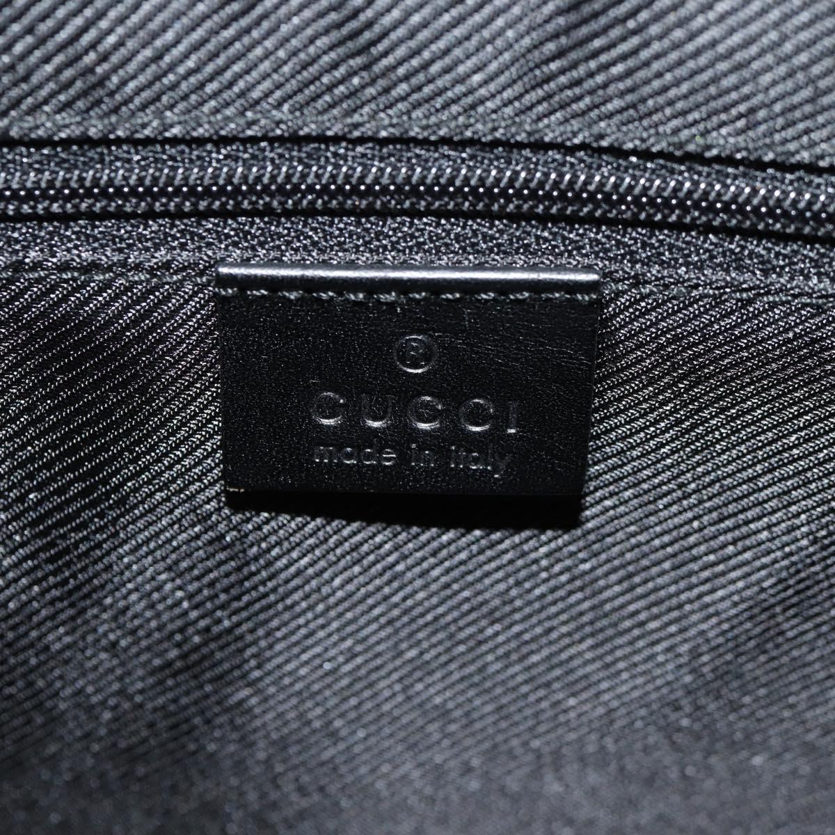 GUCCI GG Canvas Jackie Shoulder Bag Black Silver 002 1073 1781 Auth 148814V