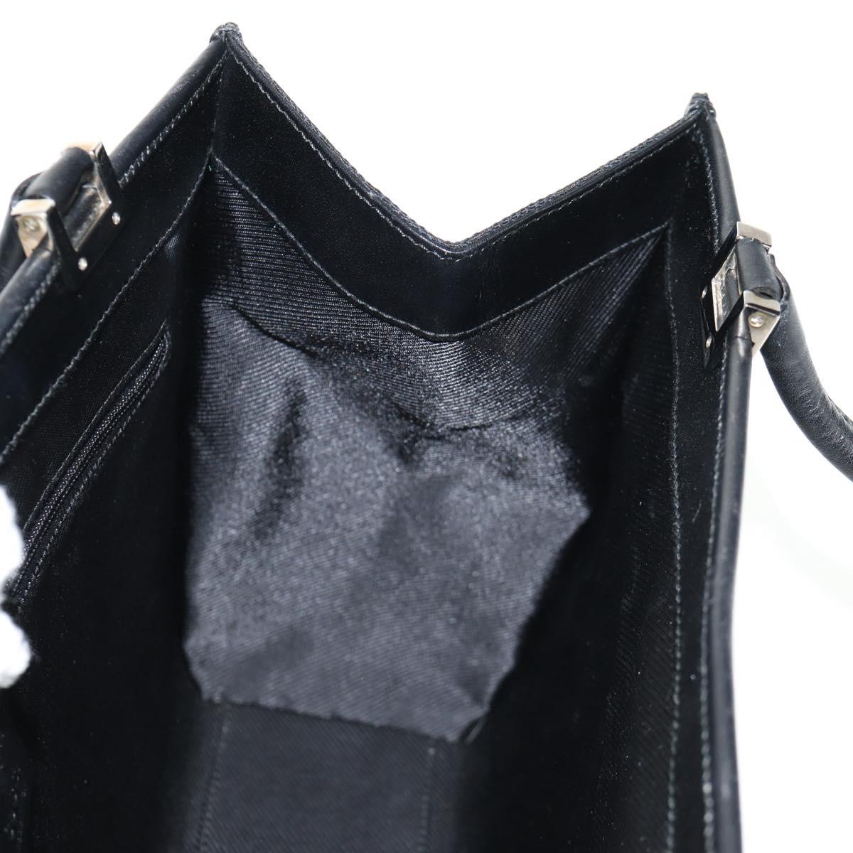 GUCCI GG Canvas Jackie Shoulder Bag Black Silver 002 1073 1781 Auth 148814V