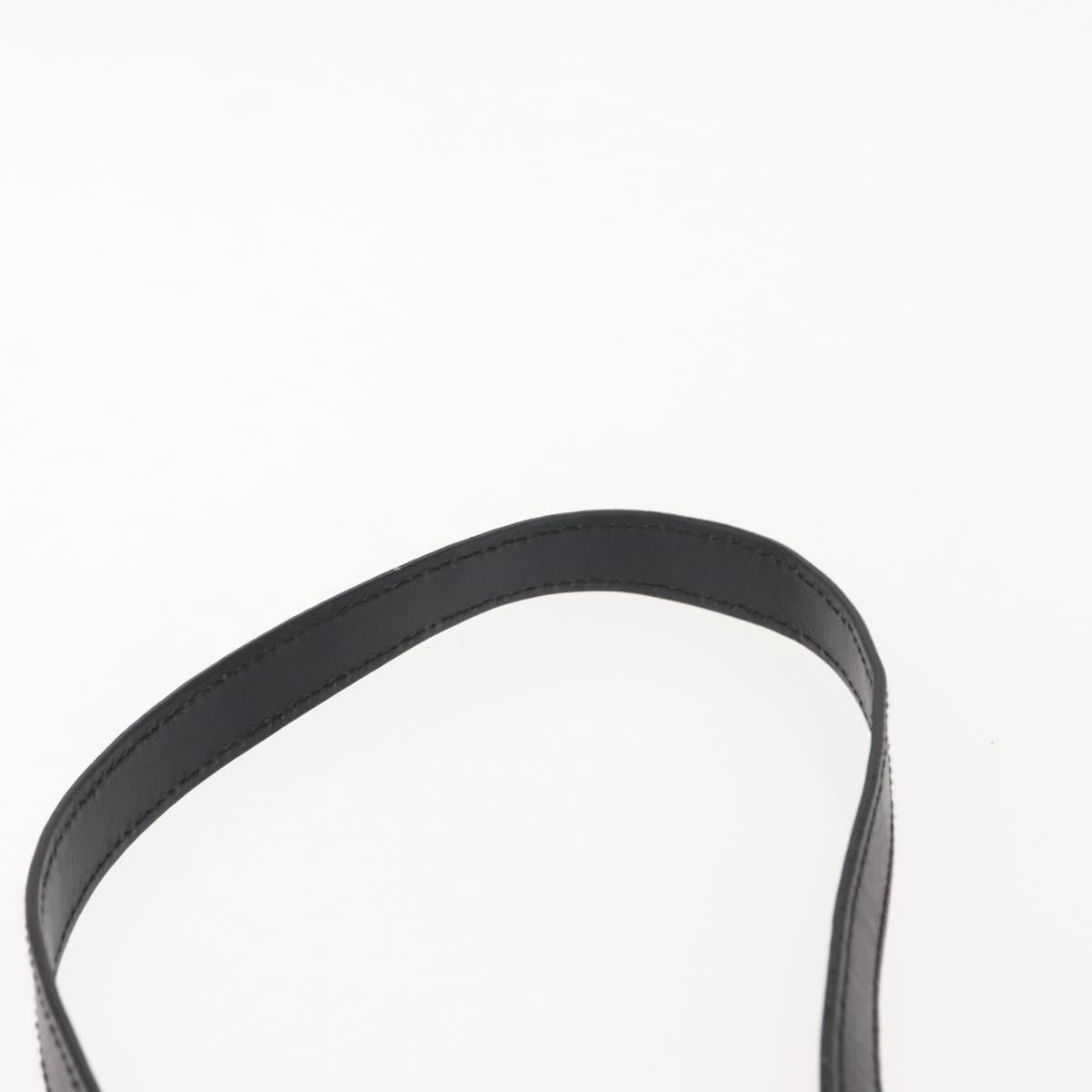 GUCCI GG Canvas Shoulder Bag Black Silver 110292 Auth 148815