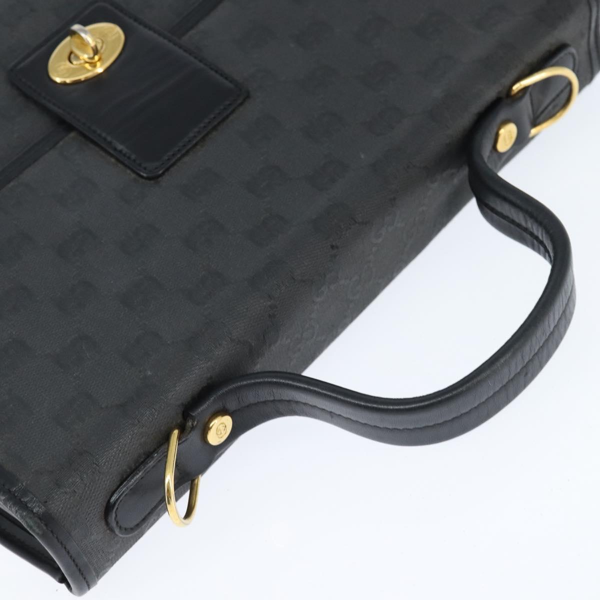 GUCCI GG Canvas Hand Bag 2way Beige Gold 000 46 0274 Auth 148816