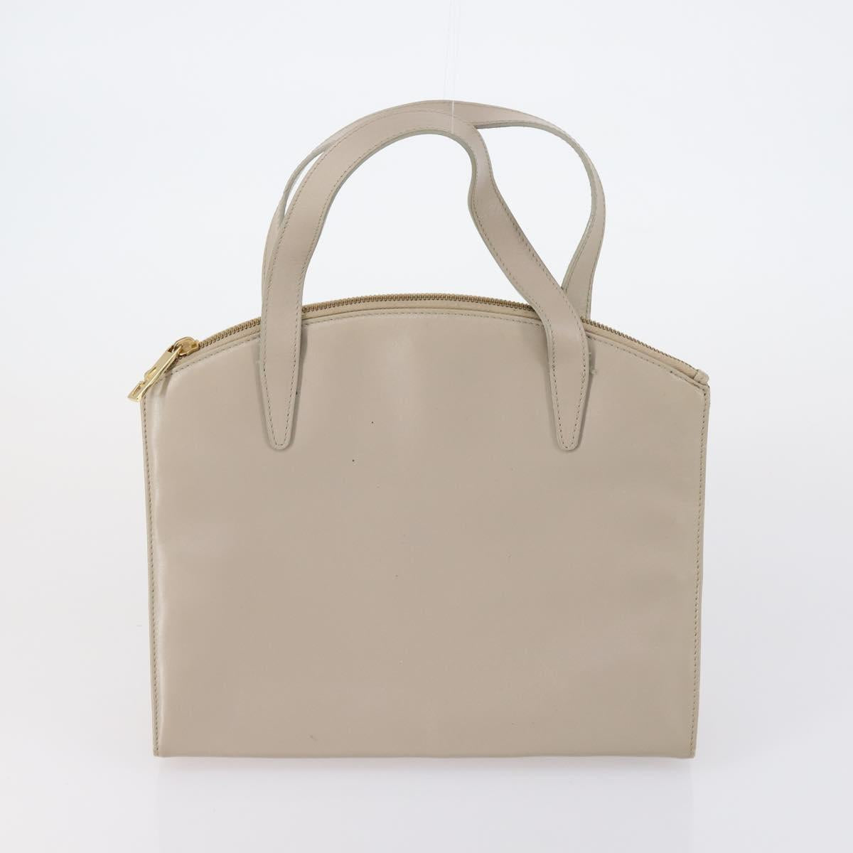 GUCCI Hand Bag Leather 3 Set Black Beige Auth 148825