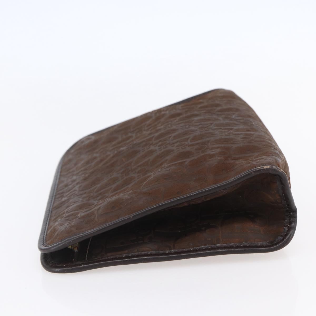 Christian Dior Trotter Canvas Clutch Bag Brown Auth 148875