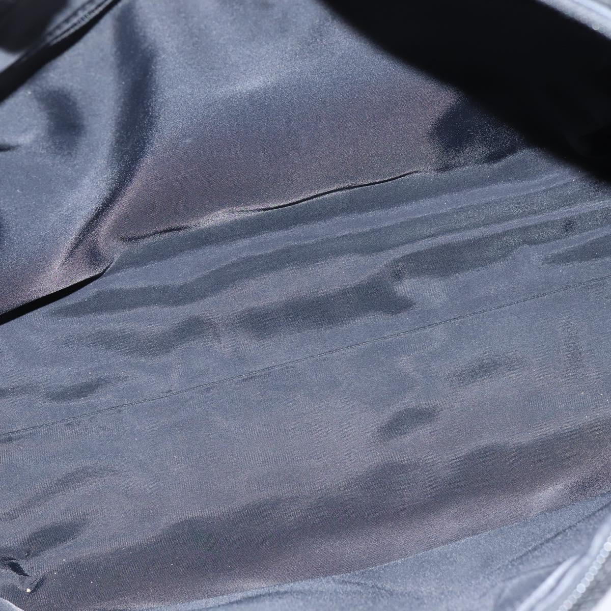 Christian Dior Tote Bag Leather Black Gold Auth 148884