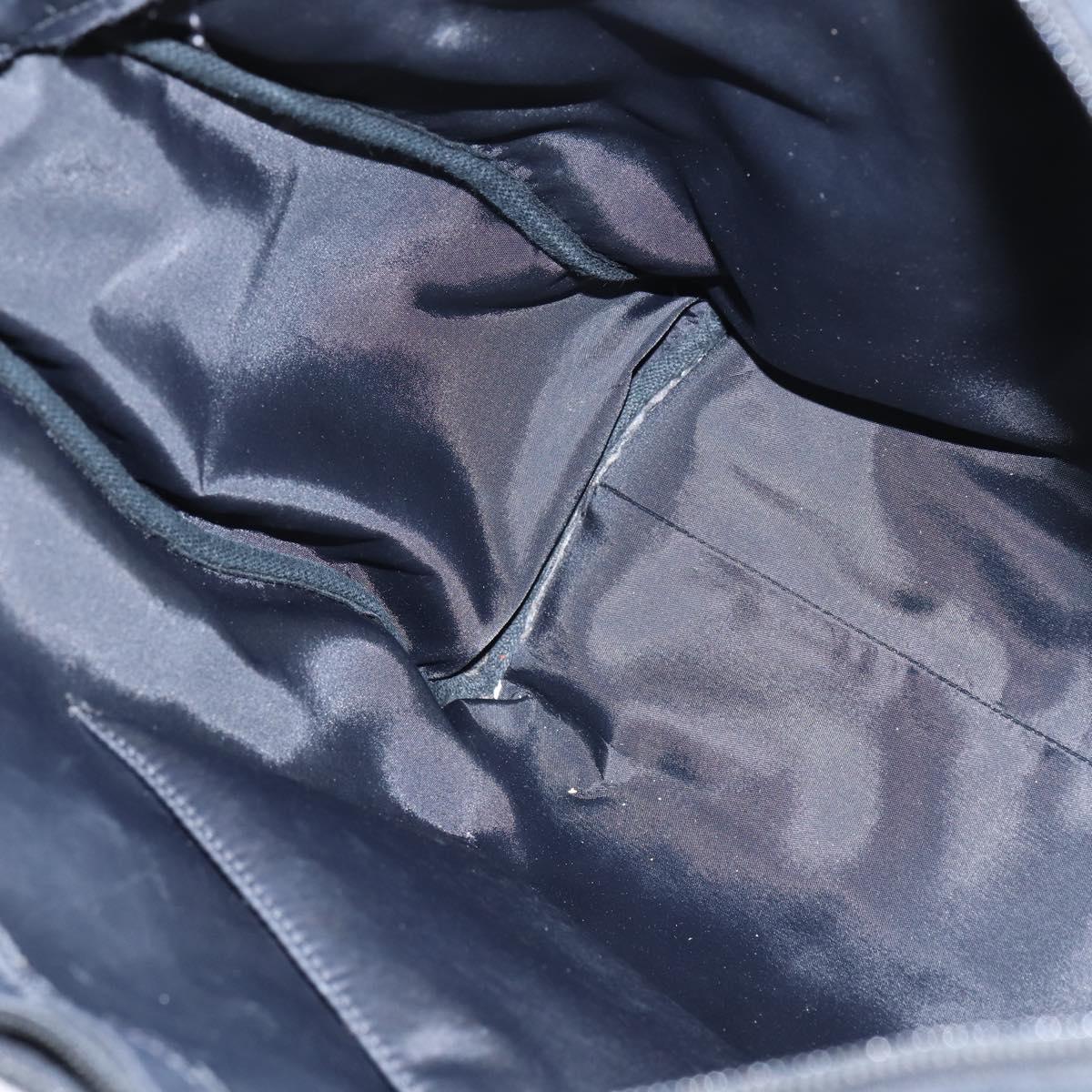 Christian Dior Tote Bag Leather Black Gold Auth 148884