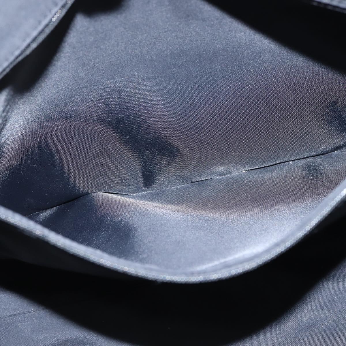 Christian Dior Tote Bag Leather Black Gold Auth 148884