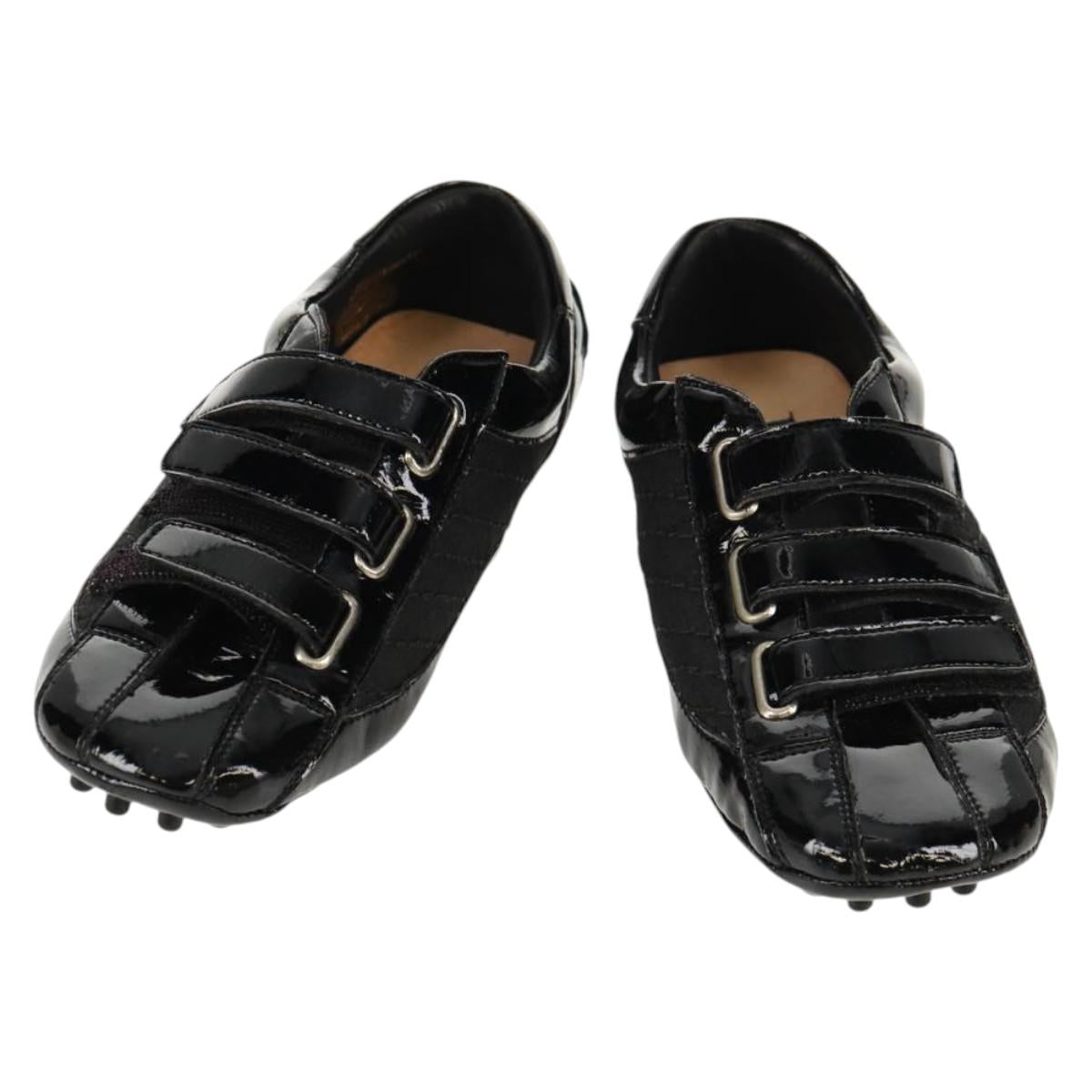Christian Dior Baby Shoes Trotter Canvas Black Auth 148885V