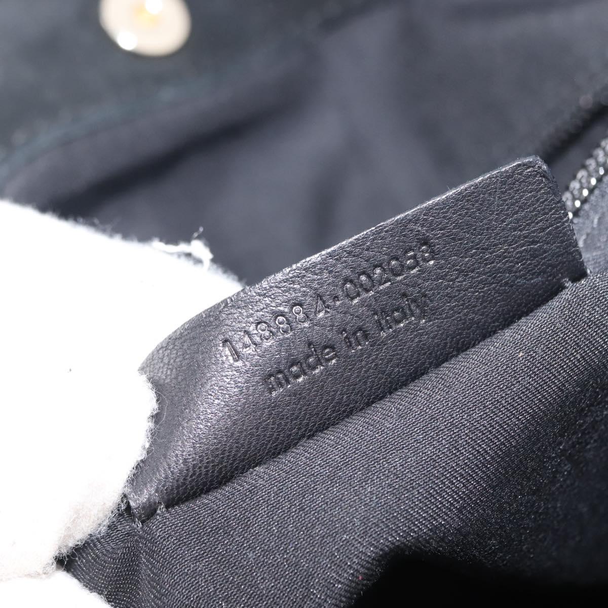 SAINT LAURENT Tote Bag Corduroy Navy Gold 148884 Auth 148894