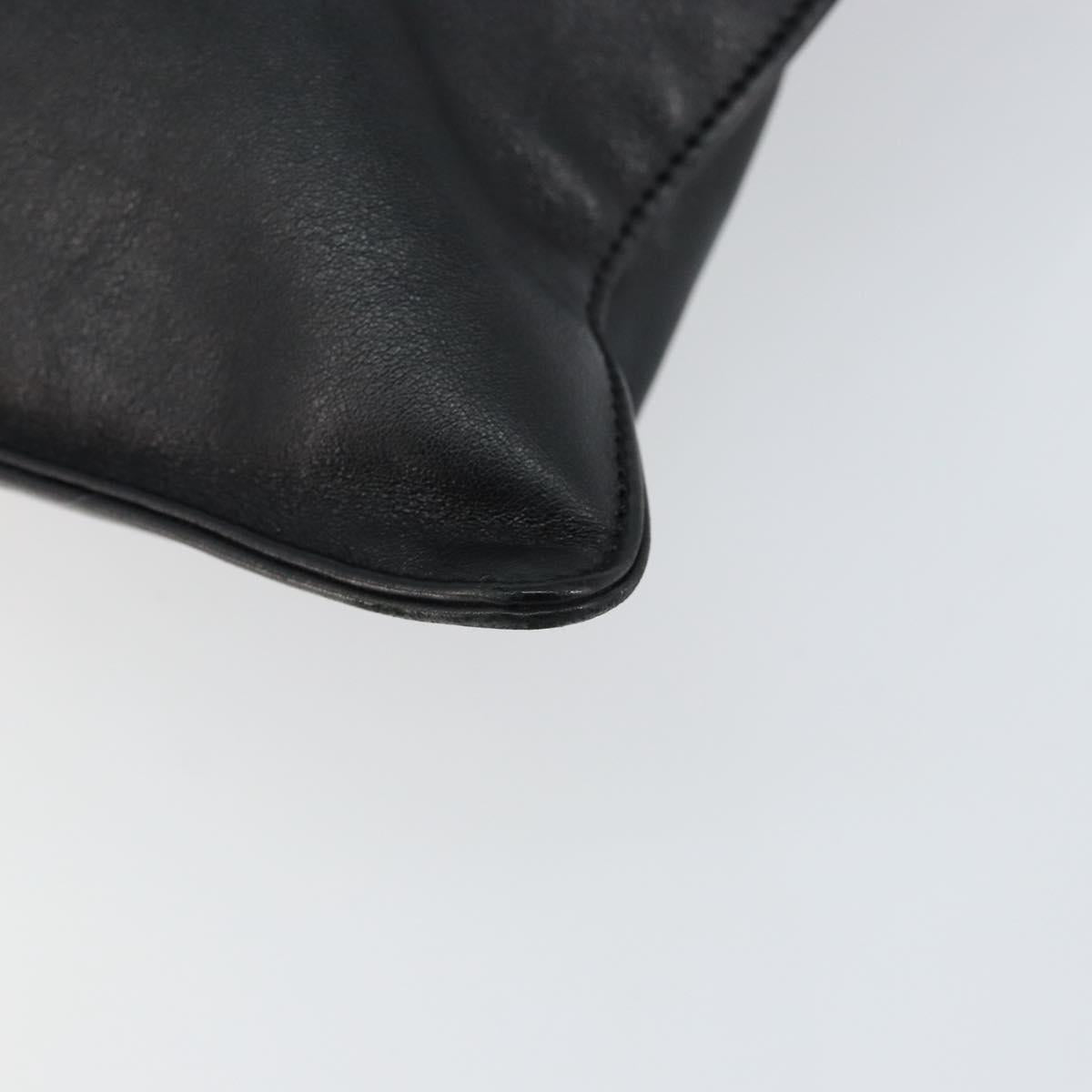 LOEWE Anagram Tote Bag Leather Black Auth 148909