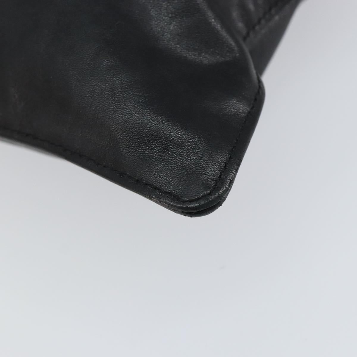 LOEWE Anagram Tote Bag Leather Black Auth 148909