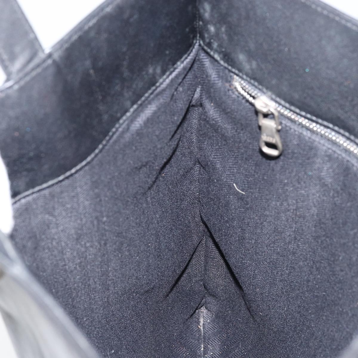 LOEWE Anagram Tote Bag Leather Black Auth 148909