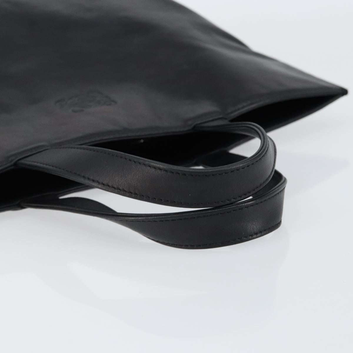 LOEWE Anagram Tote Bag Leather Black Auth 148909