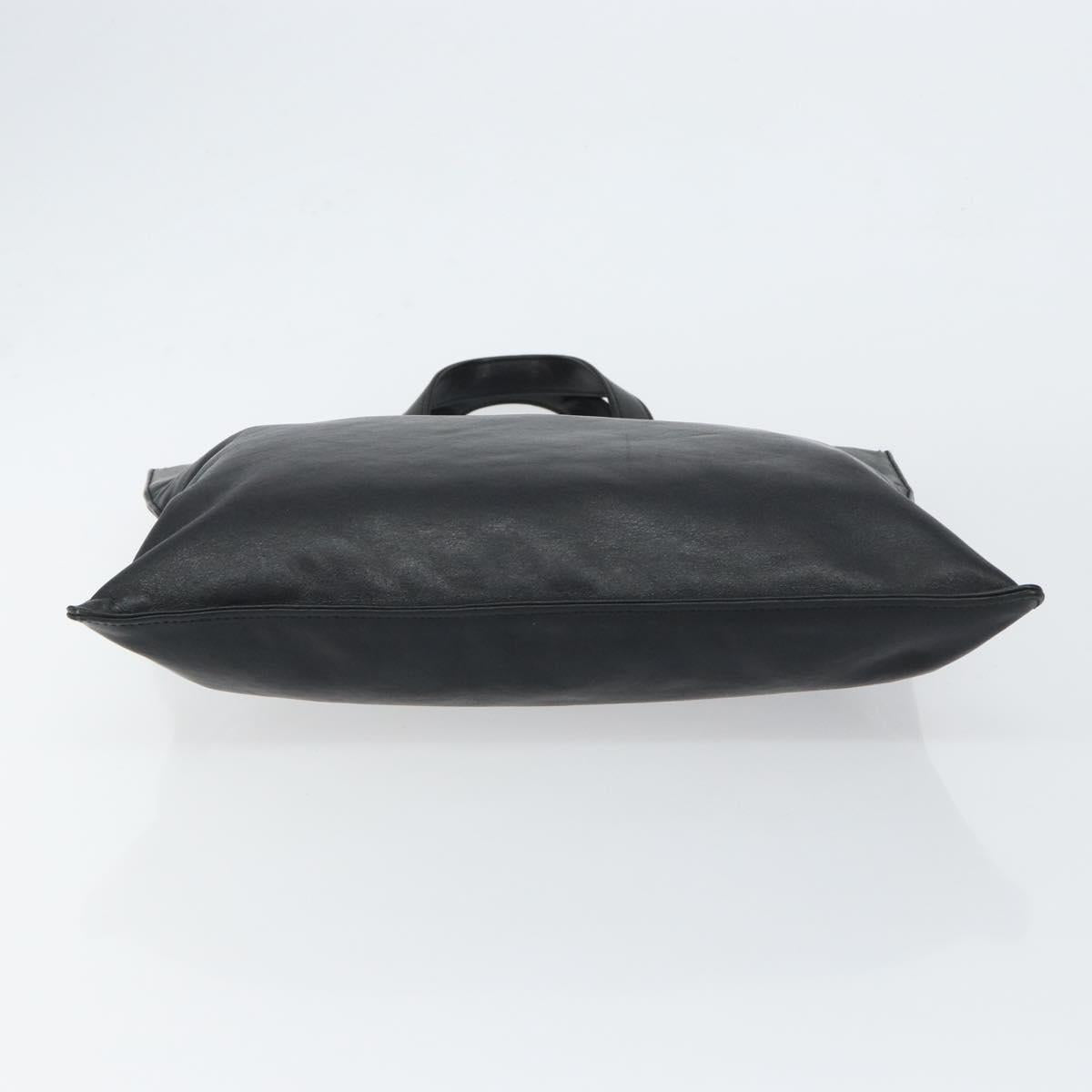 LOEWE Anagram Tote Bag Leather Black Auth 148909