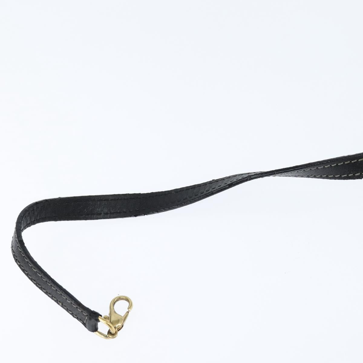 LOEWE Anagram Americana 28 Hand Bag Vinyl Black Auth 148911