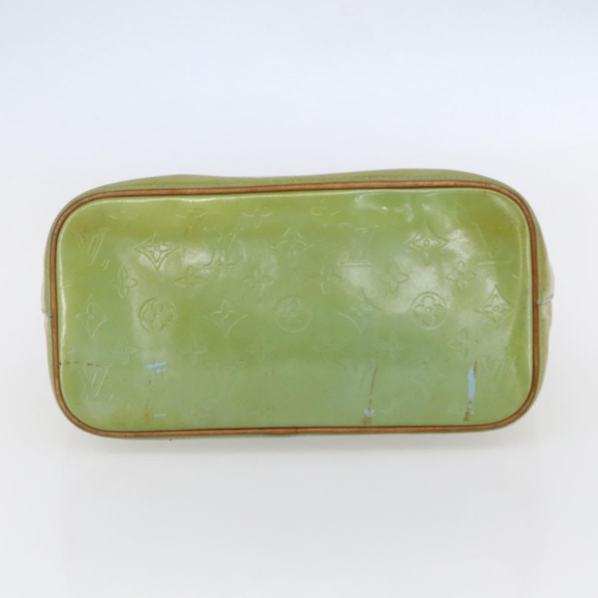 LOUIS VUITTON Monogram Vernis Houston Hand Bag Baby Blue M91005 LV Auth 148922