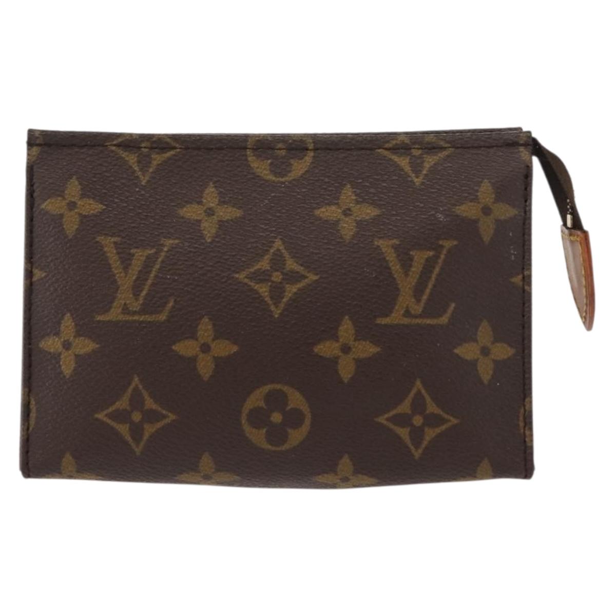LOUIS VUITTON Monogram Poche Toilette 15 Pouch M47546 LV Auth 148928