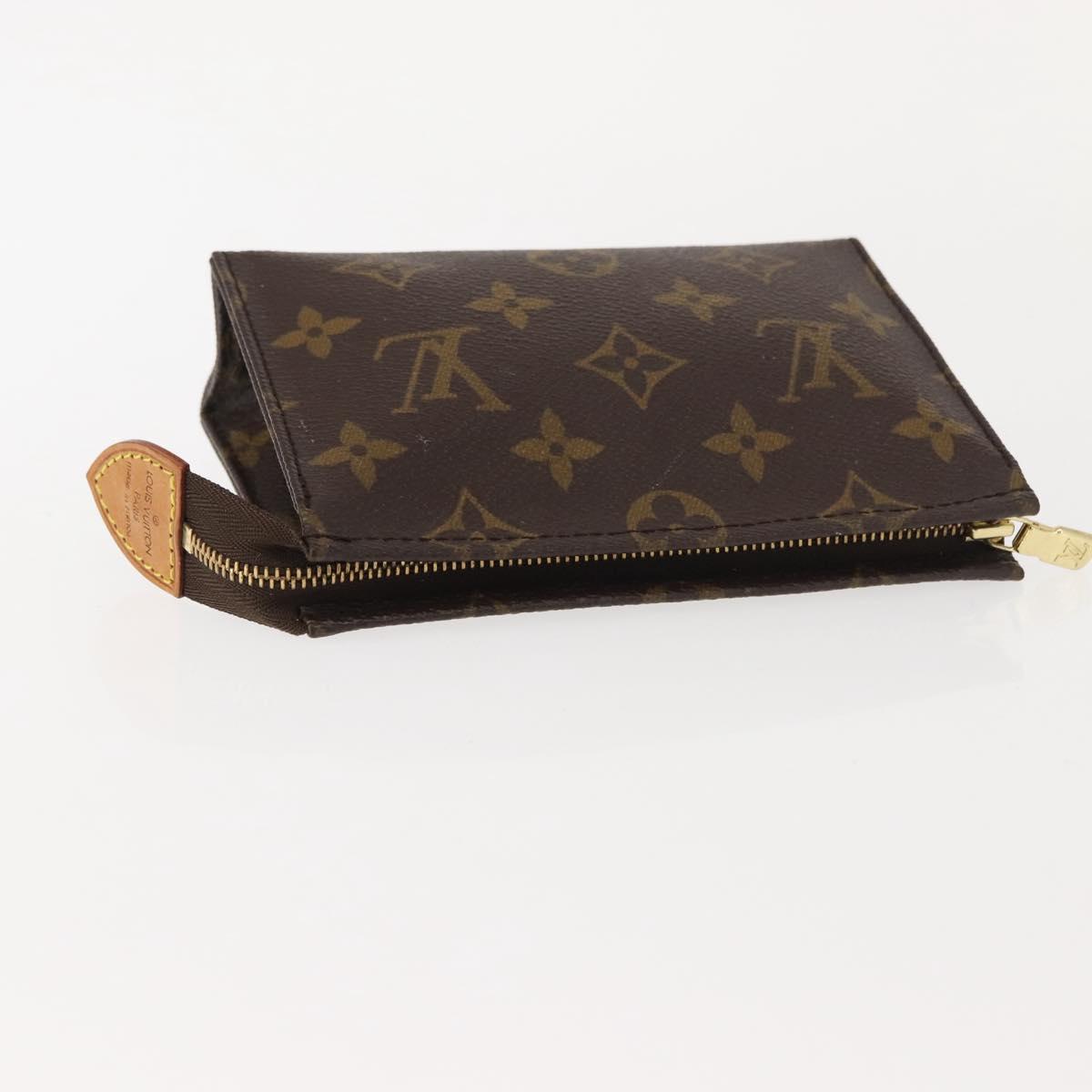 LOUIS VUITTON Monogram Poche Toilette 15 Pouch M47546 LV Auth 148928