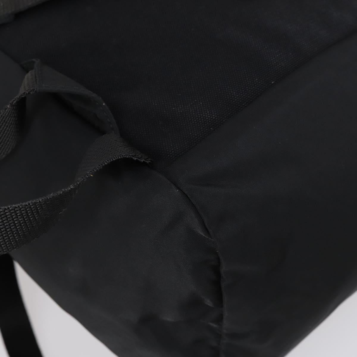 PRADA Backpack Nylon Black Silver Auth 148932