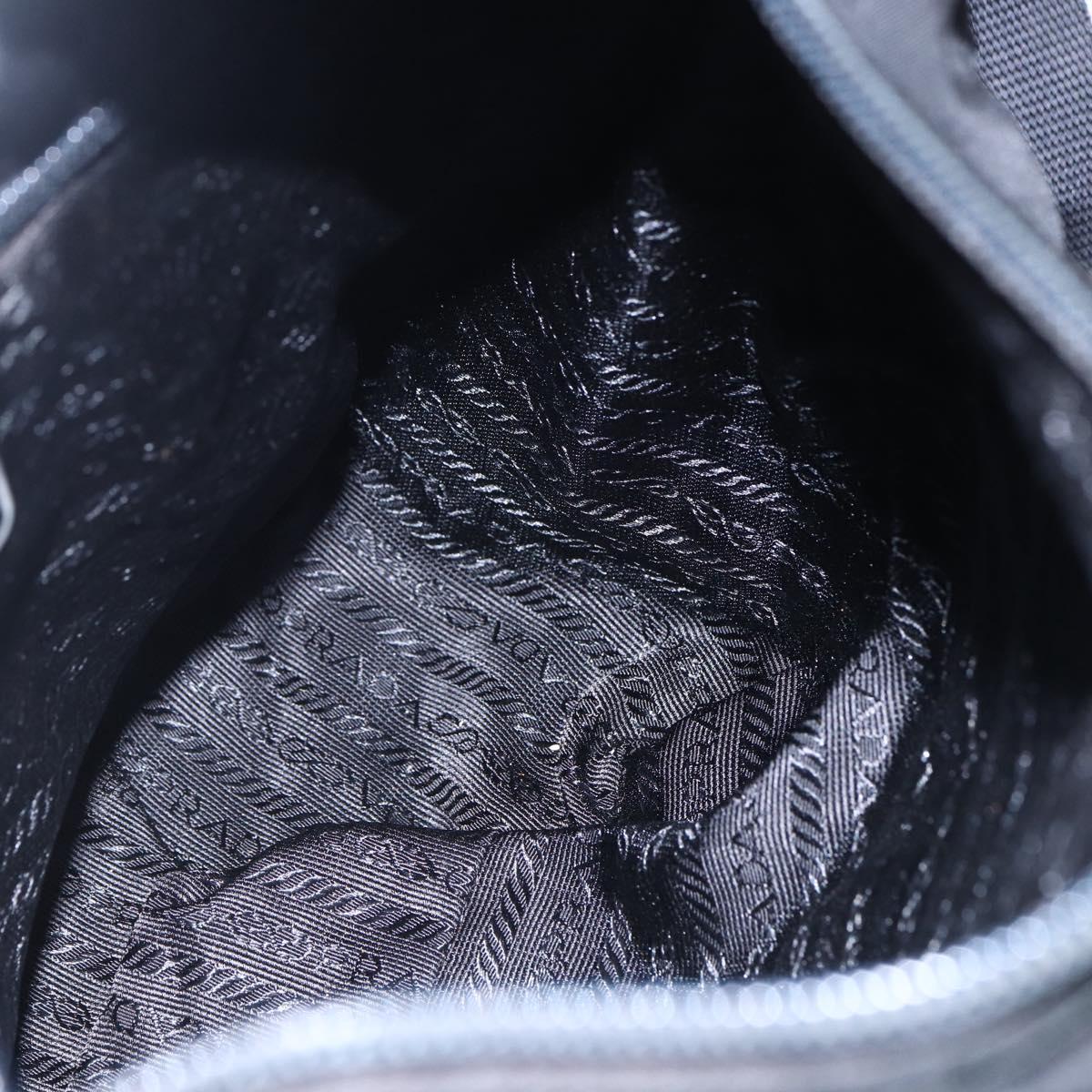 PRADA Shoulder Bag Nylon Black Auth 148933