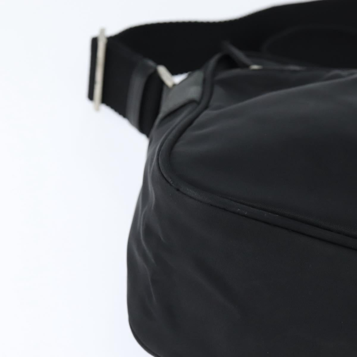 PRADA Shoulder Bag Nylon Black Auth 148935