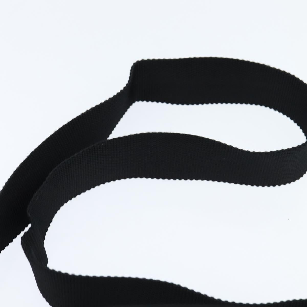 PRADA Shoulder Bag Nylon Black Auth 148935