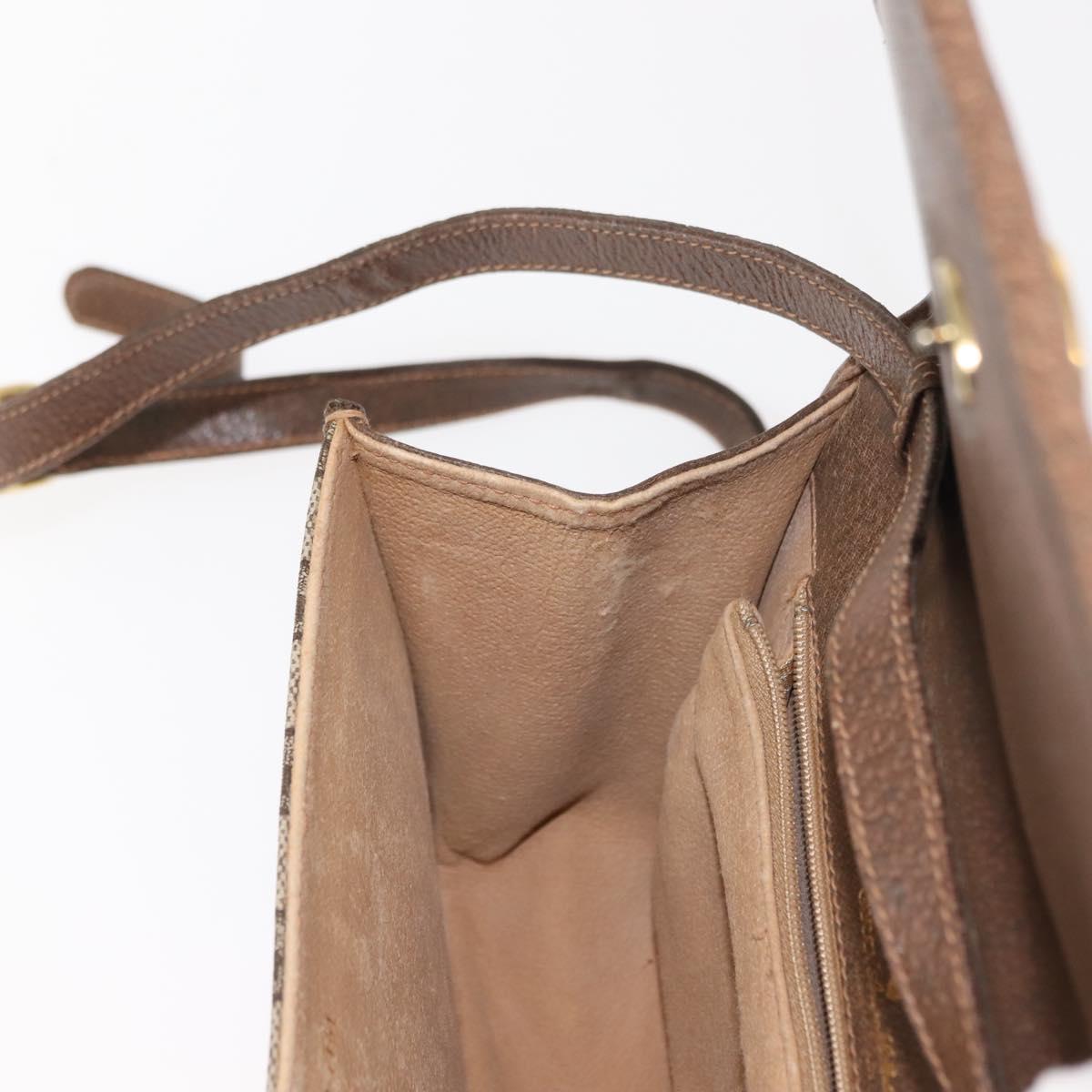 GUCCI GG Supreme Web Sherry Line Shoulder Bag PVC Beige 66 001 4461 Auth 148936