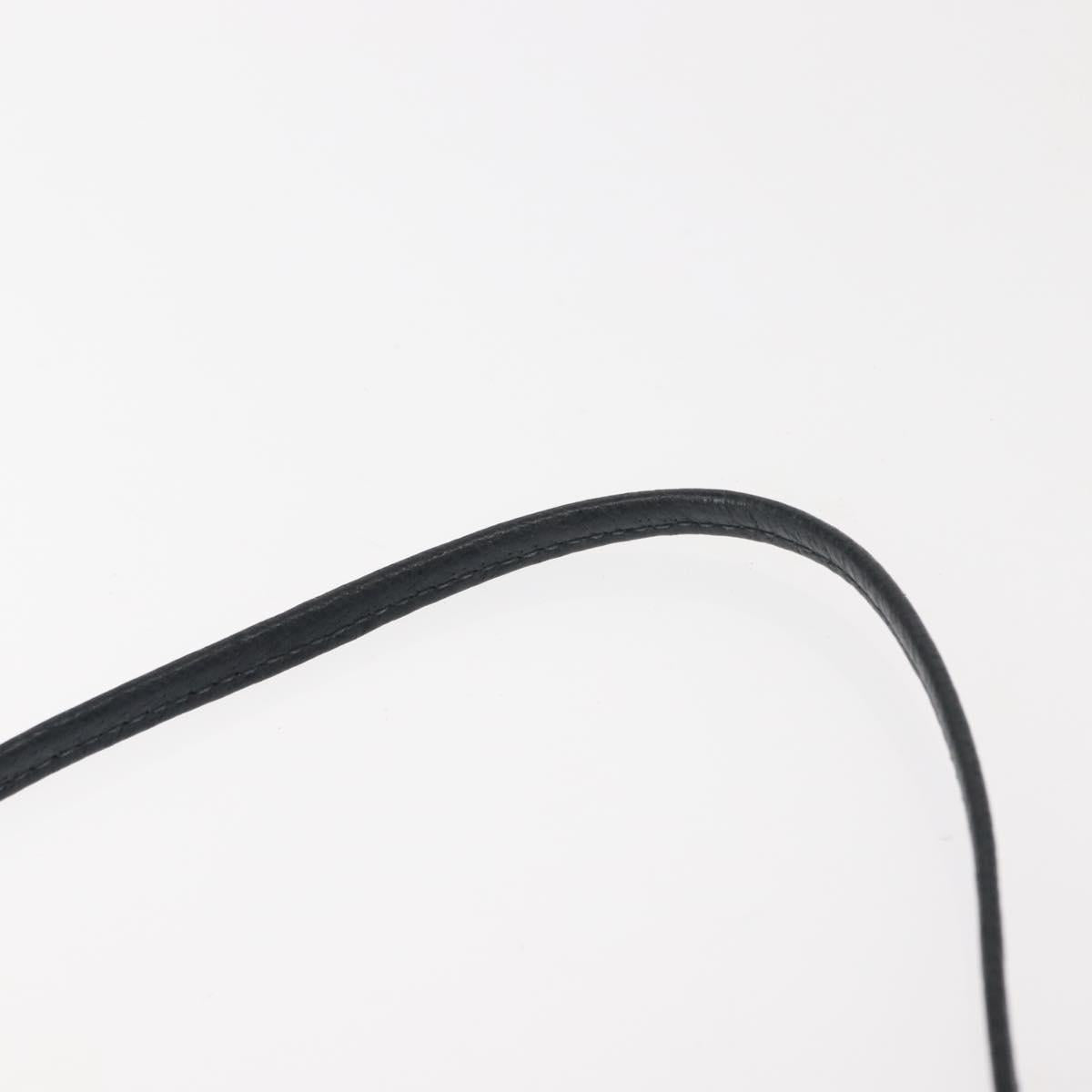 GUCCI GG Supreme Sherry Line Shoulder Bag PVC Navy Gold 39 02 026 Auth 148943