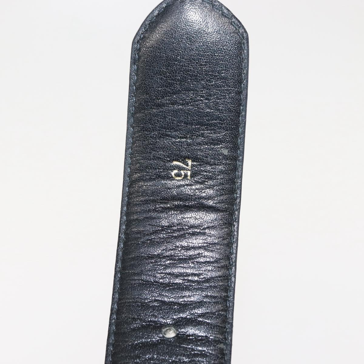 CELINE Belt Leather 31.5"" Black Auth 148954