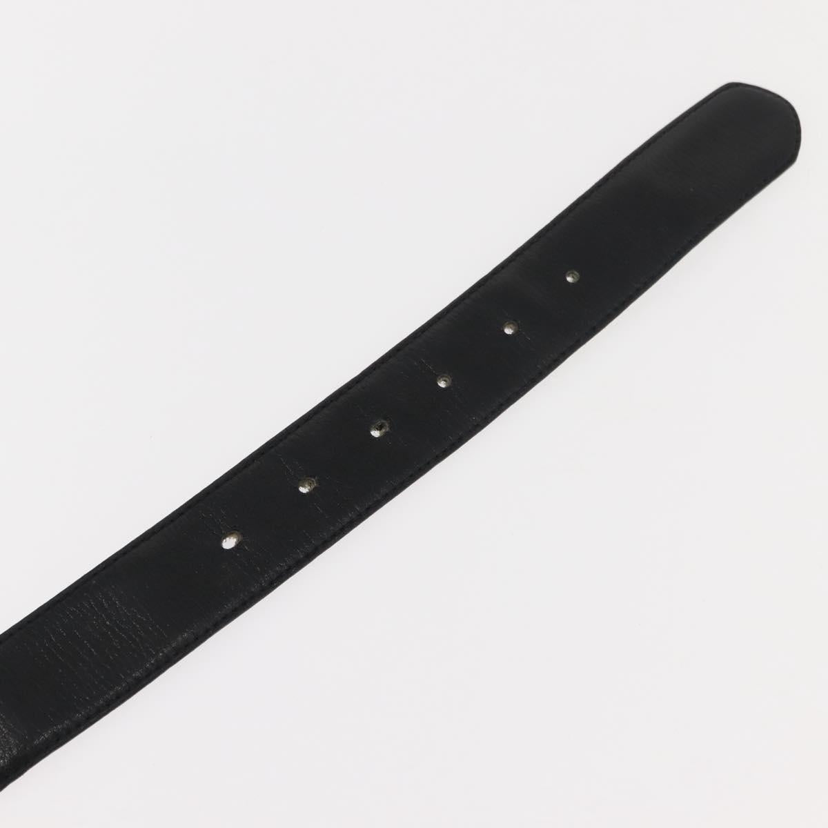 CELINE Belt Leather 31.5"" Black Auth 148954