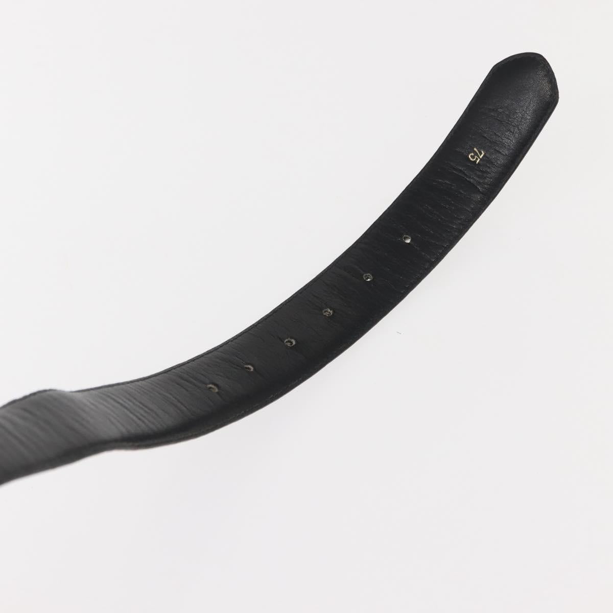 CELINE Belt Leather 31.5"" Black Auth 148954