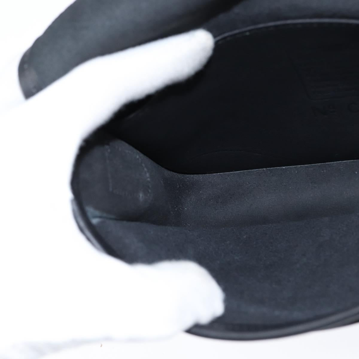 Coach Shoulder Bag Leather Black Gold Auth 148956