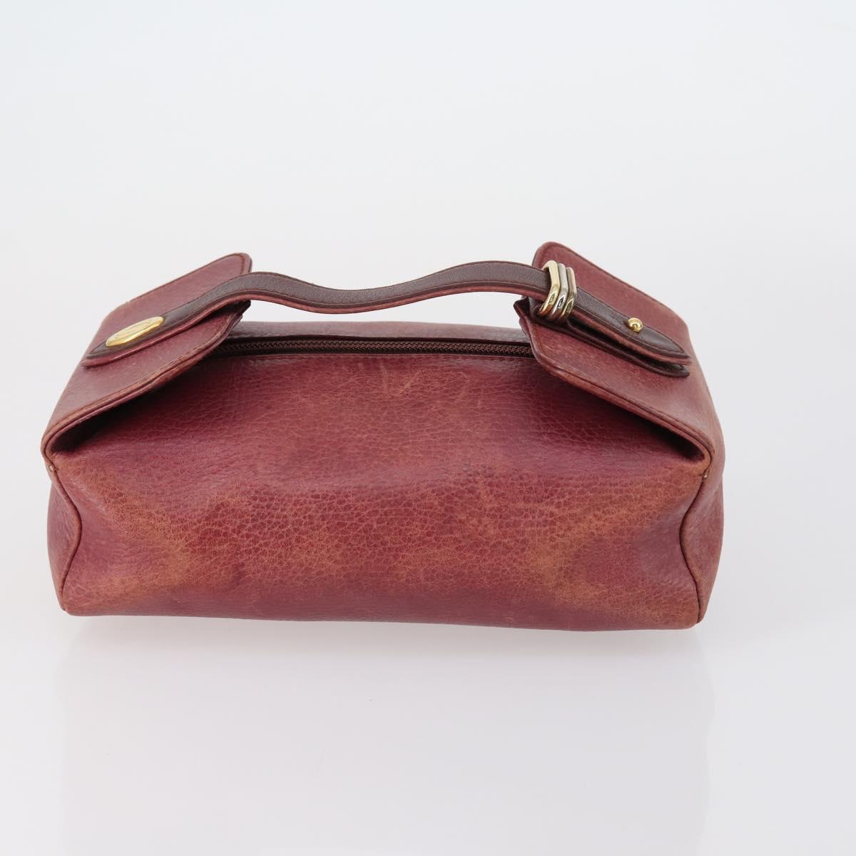 CELINE Fendi Gucci Cartier Macadam Canvas Pouch Leather 8Set Blue Auth 148967