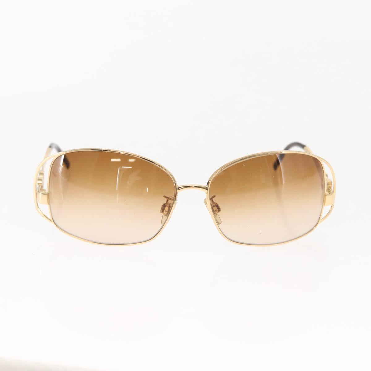 DOLCE&GABBANA Sunglasses plastic Brown Auth 148972