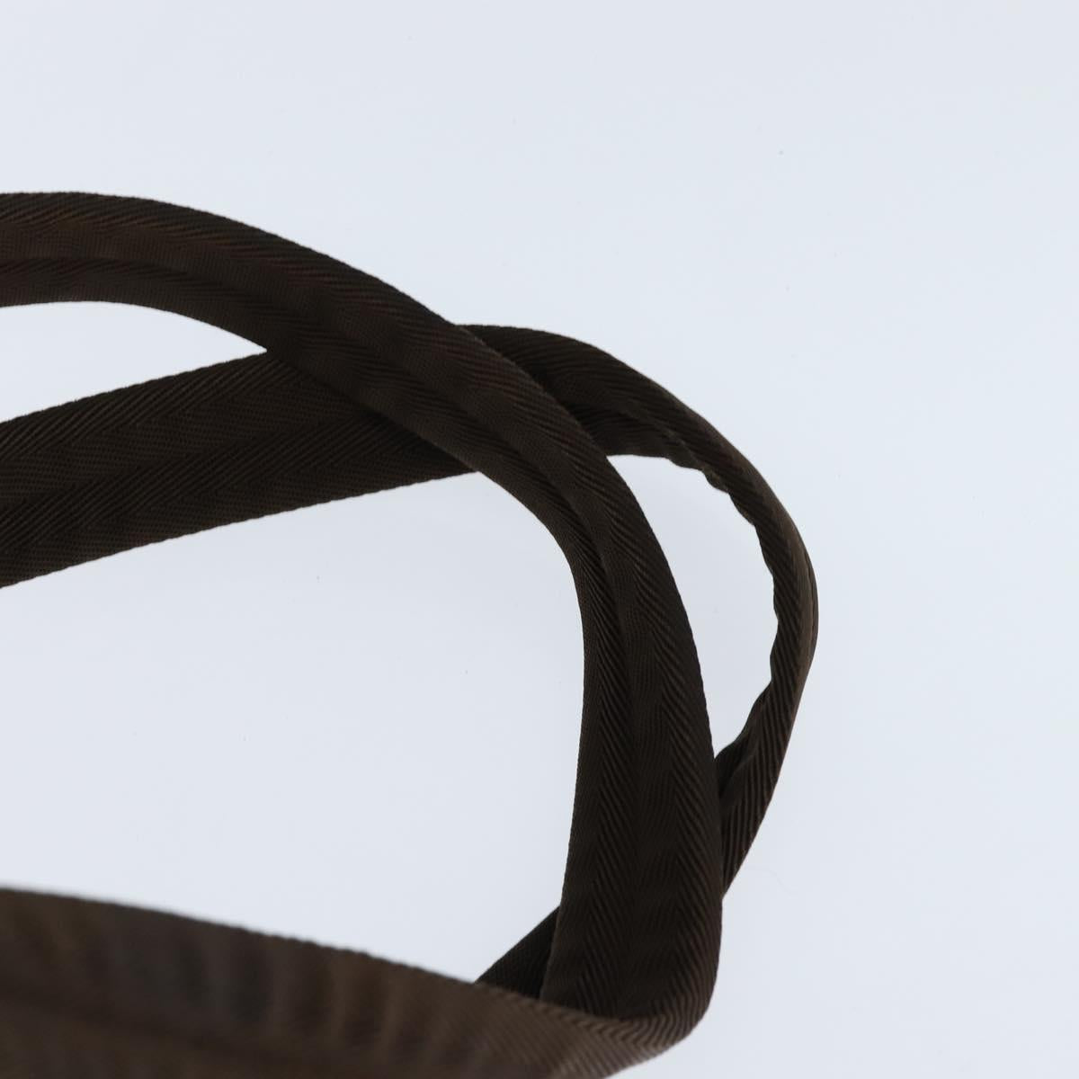 PRADA Backpack Nylon Khaki Silver Auth 149045