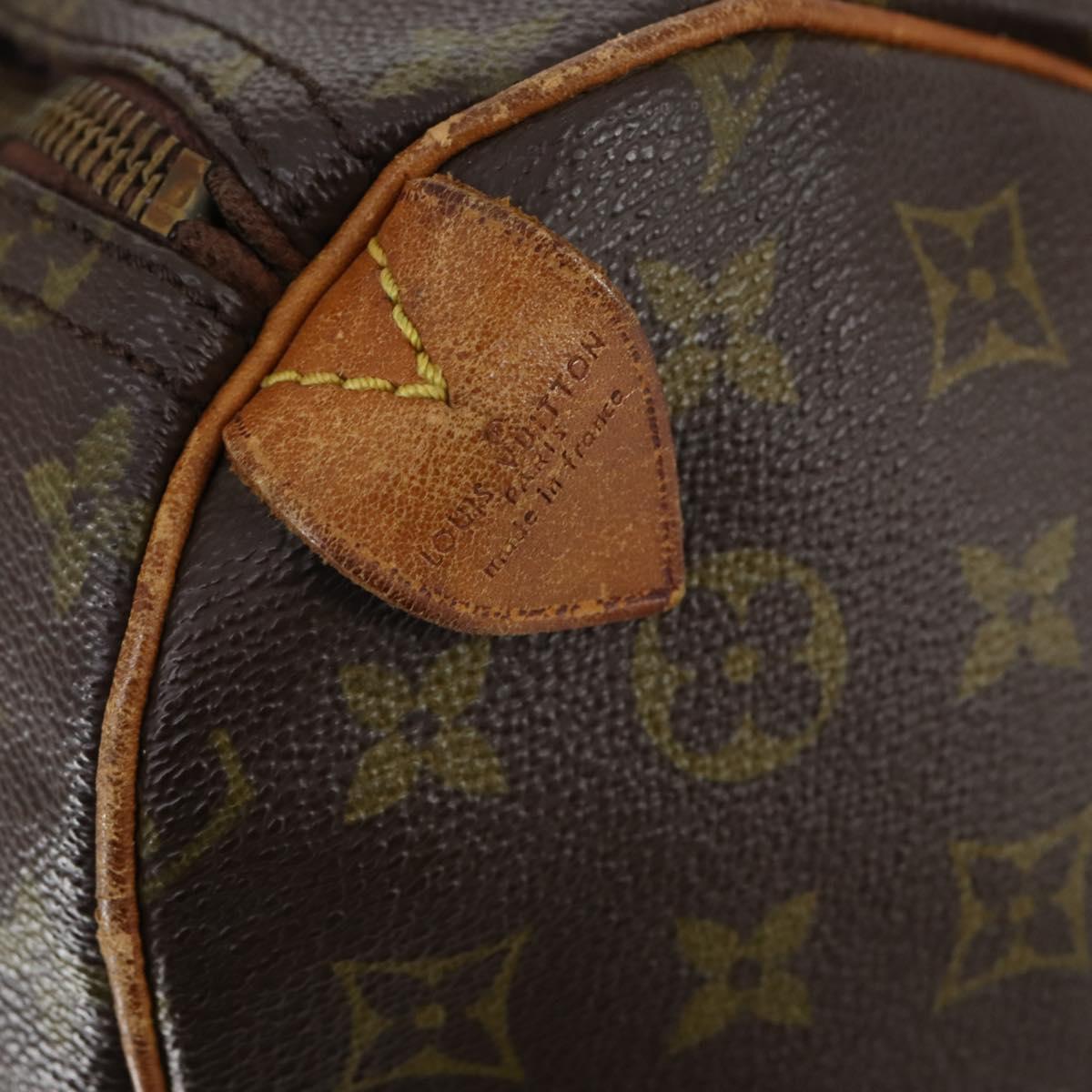 LOUIS VUITTON Monogram Speedy 35 Hand Bag M41524 LV Auth 149049