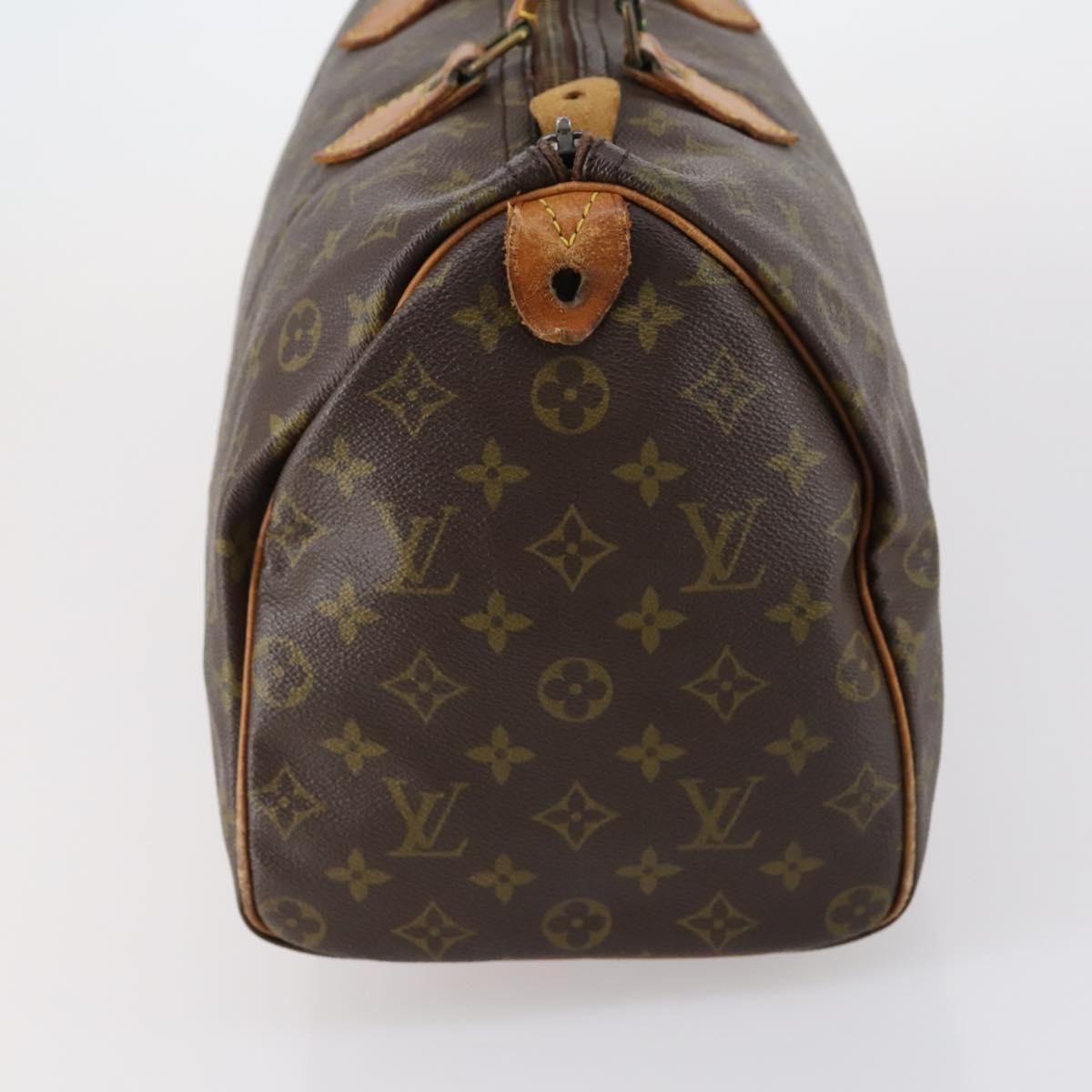 LOUIS VUITTON Monogram Speedy 35 Hand Bag M41524 LV Auth 149049