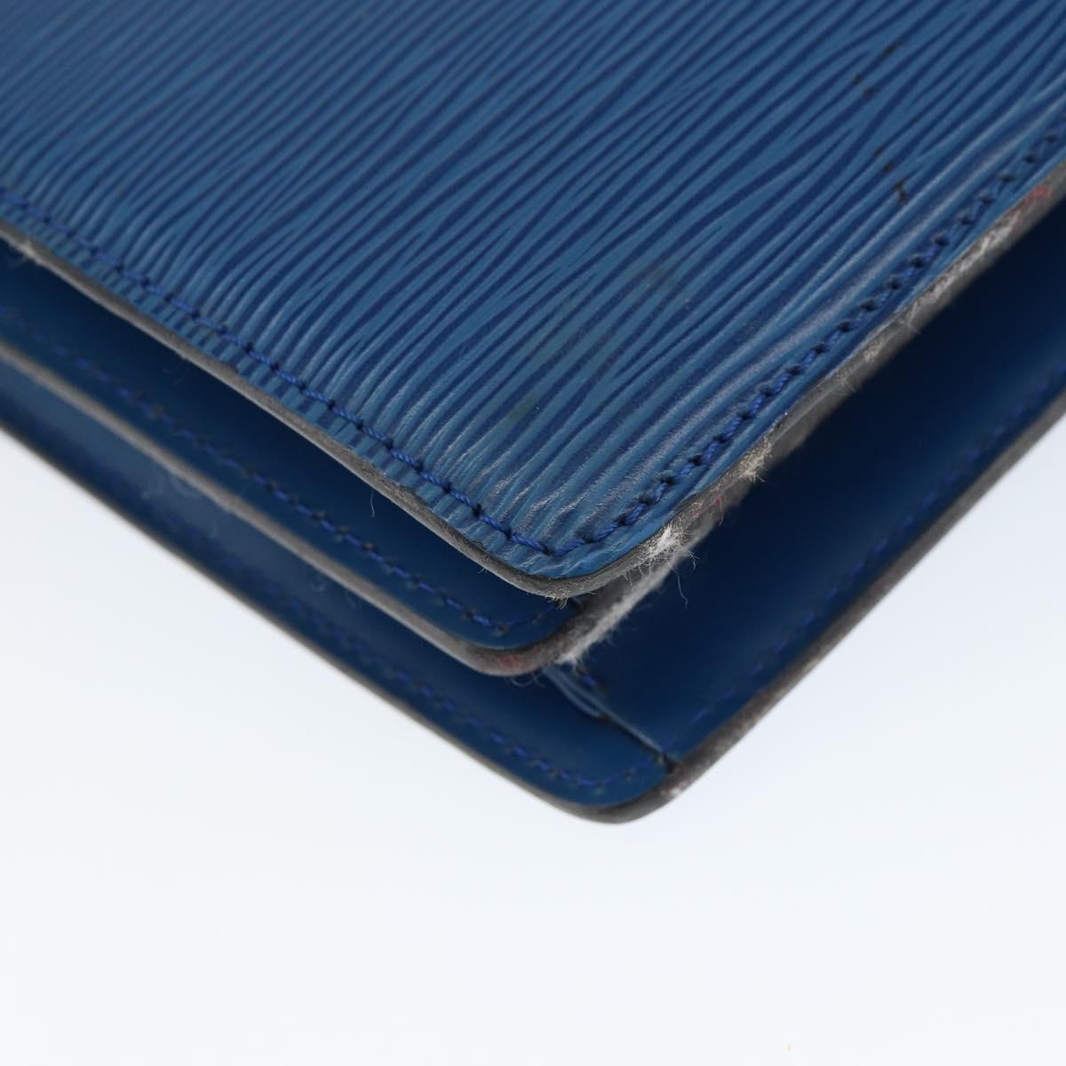 LOUIS VUITTON Epi Capuchin Shoulder Bag Blue M52345 LV Auth 149056