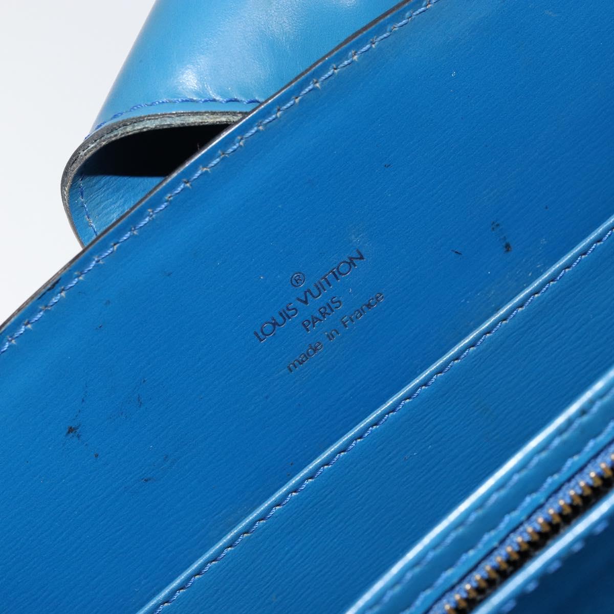 LOUIS VUITTON Epi Capuchin Shoulder Bag Blue M52345 LV Auth 149056