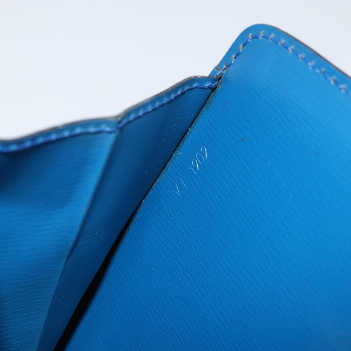 LOUIS VUITTON Epi Capuchin Shoulder Bag Blue M52345 LV Auth 149056