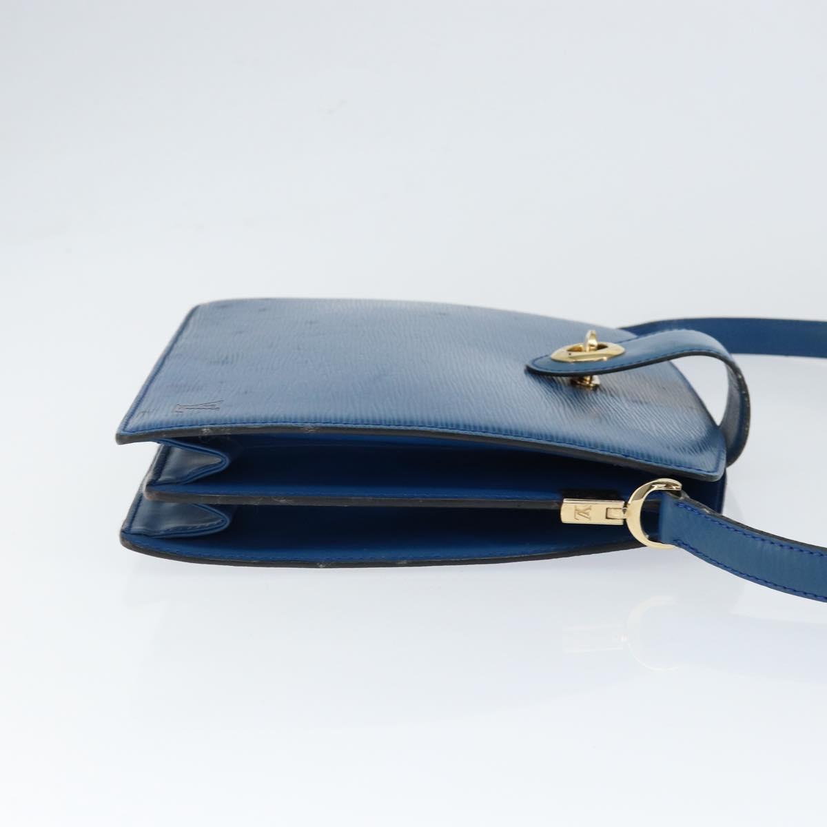 LOUIS VUITTON Epi Capuchin Shoulder Bag Blue M52345 LV Auth 149056