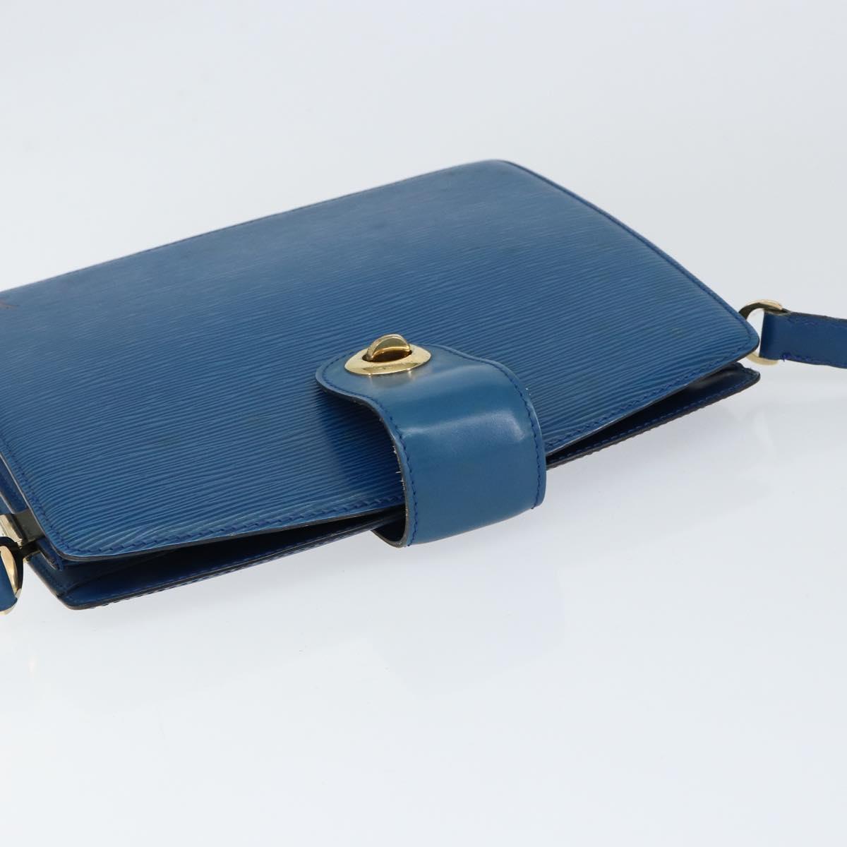 LOUIS VUITTON Epi Capuchin Shoulder Bag Blue M52345 LV Auth 149056