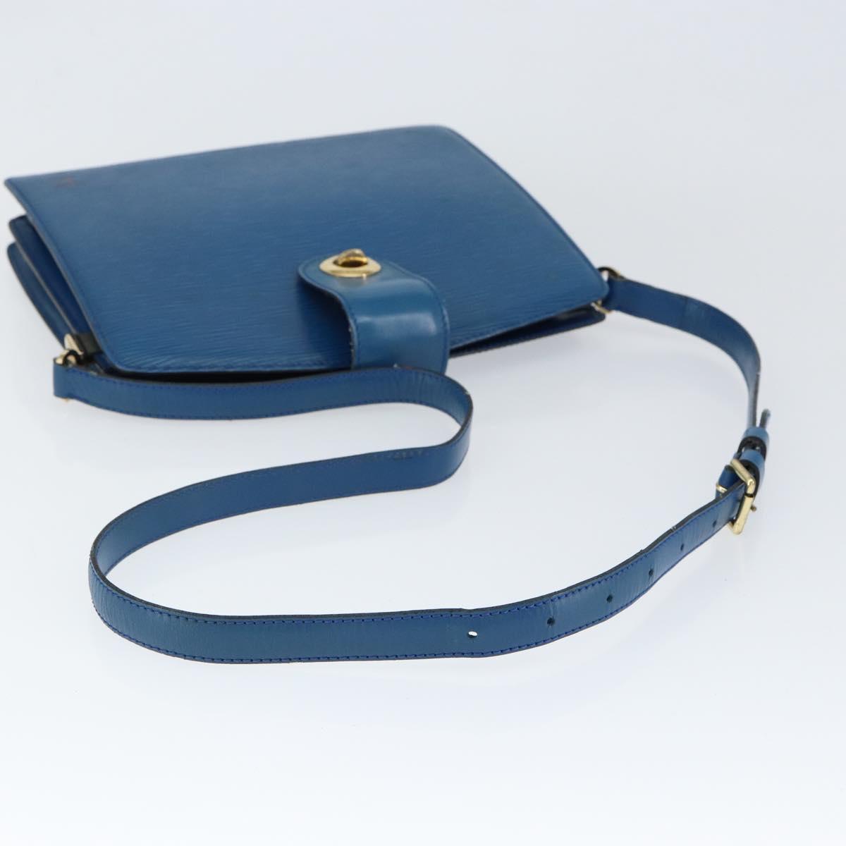LOUIS VUITTON Epi Capuchin Shoulder Bag Blue M52345 LV Auth 149056