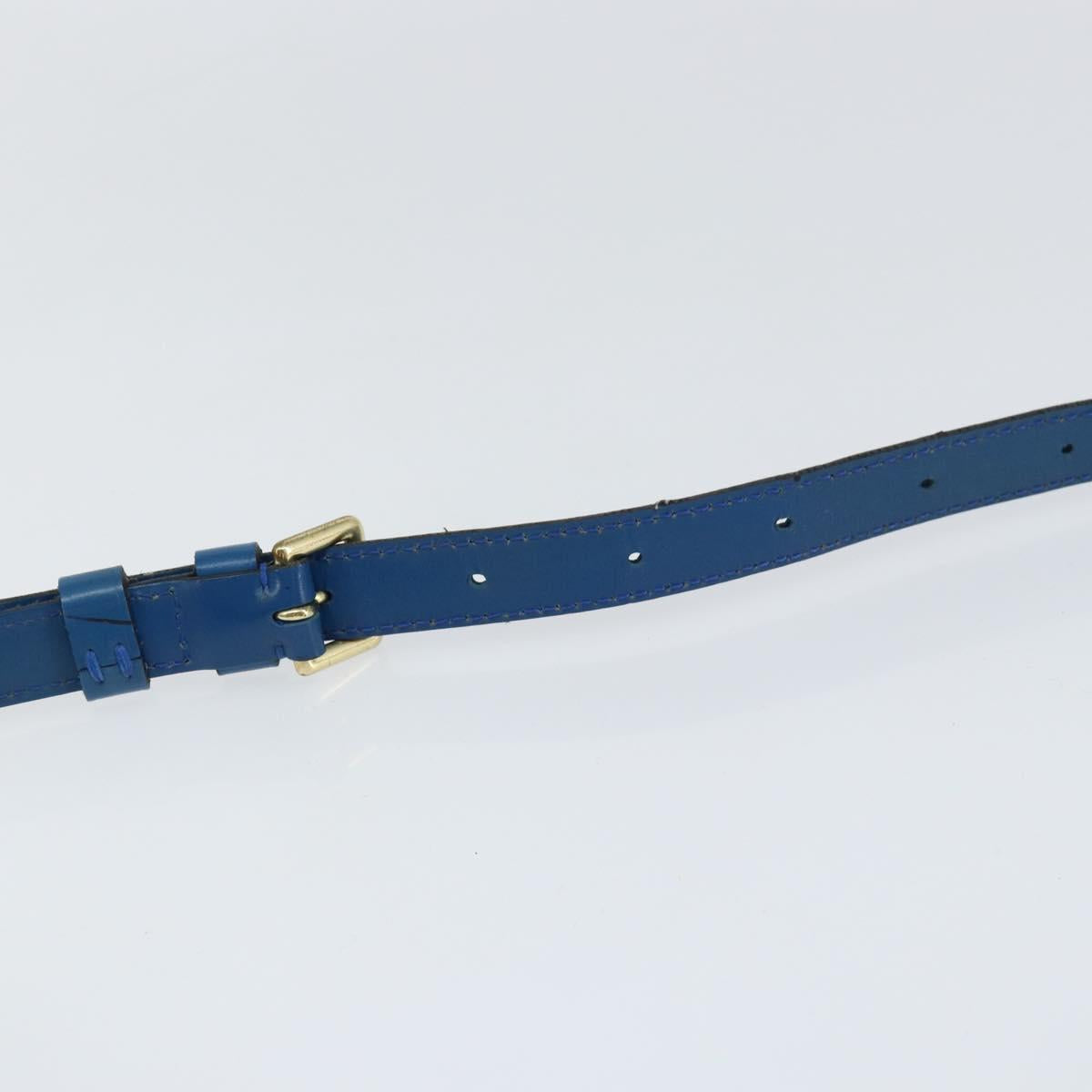 LOUIS VUITTON Epi Capuchin Shoulder Bag Blue M52345 LV Auth 149056